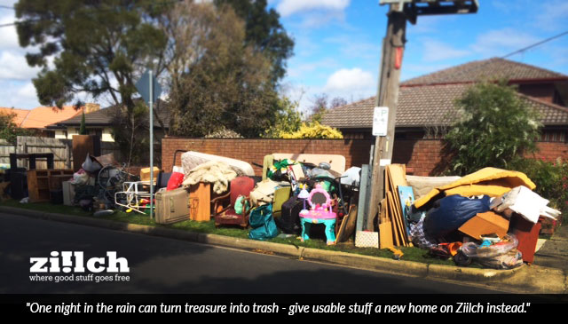 Image of a leaflet distributed by Frankston Council for hard rubbish collection